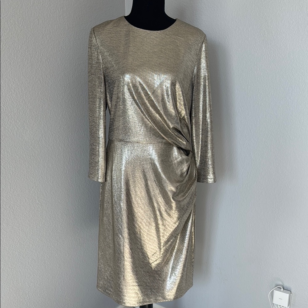 Metallic Gold Women's Dress